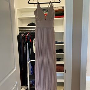 LULUS - Bridesmaid Gown - Tan - Size Large